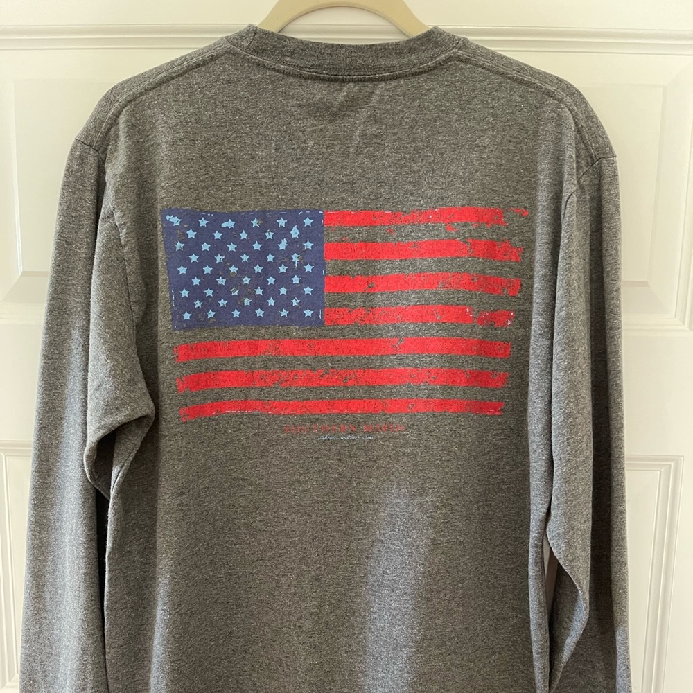 Southern Marsh Men’s M Gray Long Sleeve T-Shirt